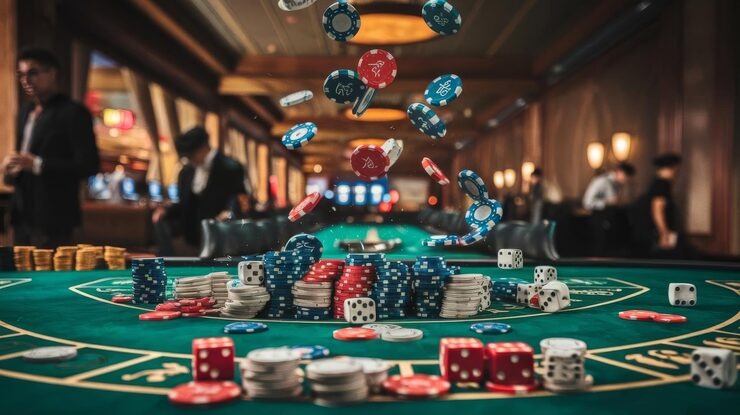 Gaple Online domino tile interface on bpjstoto showing player hands and table layout